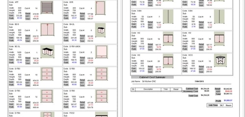 3d Kitchen Cabinet Cost Summary